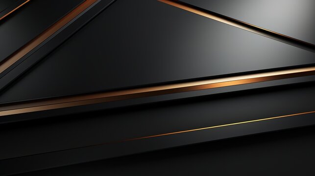 Abstract black and gold geometric background.