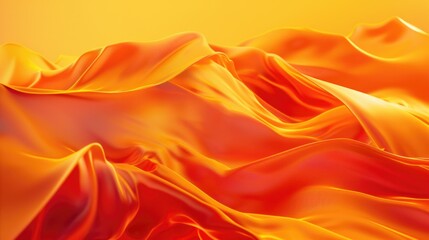 Poster - A close-up view of a yellow fabric with texture and pattern