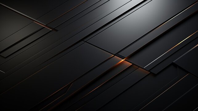 Abstract black and gold geometric background.