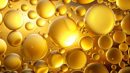 Poster - Golden droplets float against a shimmering backdrop, creating a vivid and captivating visual experience