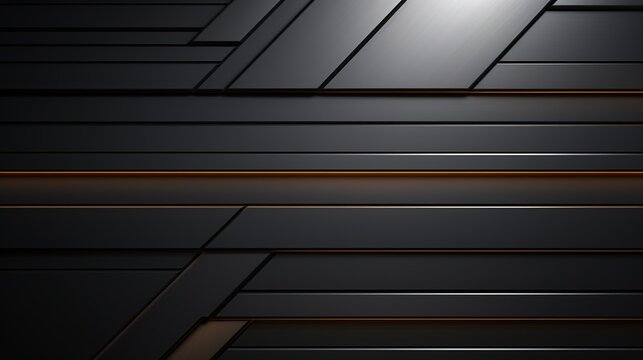 Abstract geometric black and orange background.