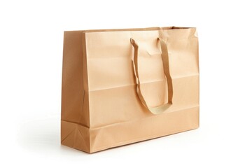 Poster - A simple, everyday item - a brown paper bag - sits on a clean white background