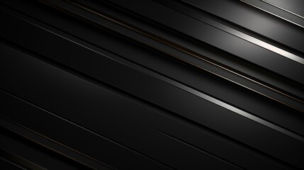 Fototapete - Abstract black and silver diagonal stripes background.