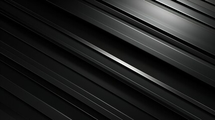 Fototapete - Abstract black and silver geometric background.