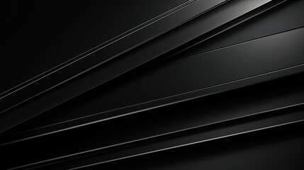 Fototapete - Abstract black and silver geometric background.