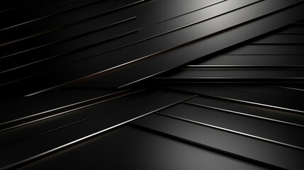 Fototapete - Abstract black and silver geometric background.