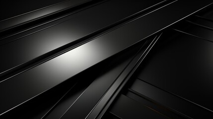 Fototapete - Abstract black and silver geometric pattern.
