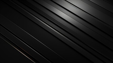 Fototapete - Abstract black and white diagonal lines background.