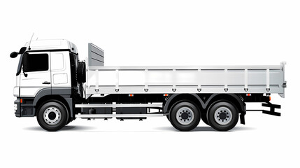 Truck template isolated on white background vector image