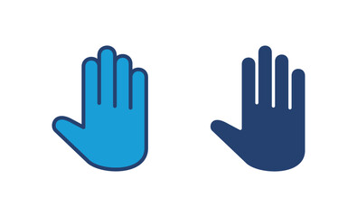 Poster - Hand icon vector. hand vector icon, palm