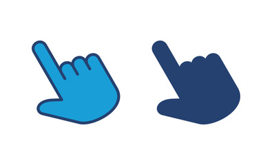 Poster - Hand cursor icon. cursor icon vector. hand cursor icon click