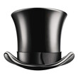 © BraveSpirit - PNG Classic black top hat on a neutral background