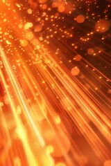 Poster - A close-up shot of a blurry background with soft lights, ideal for use in design projects where a subtle glow is needed