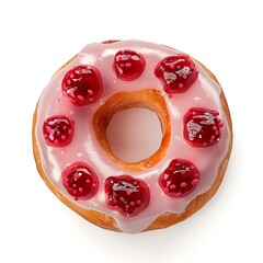 Sticker - Pink Glazed Donut with Cherry Topping