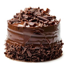 Canvas Print - Chocolate Cake with Chocolate Shavings