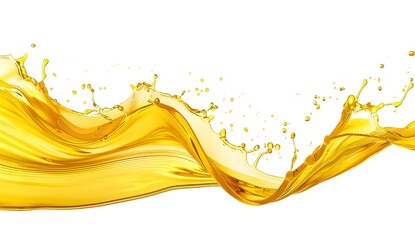 Poster - Golden Liquid Splash