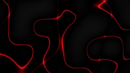 Sticker - red energy light strings or waves background with flares and backlighting. usable as future modern d