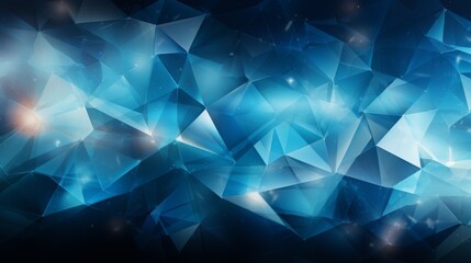 Wall Mural - Abstract Blue Geometric Background