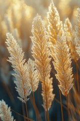 Poster - A field of tall grasses swaying in the wind, with the whispers of the wild heard in every rustle,