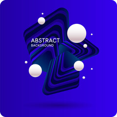 Poster - Abstract background with simple elements. An image with a composition of geometric elements and shapes. A template for design and creativity. Vector illustration.