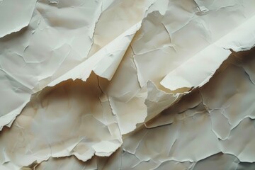 Aufkleber - A close-up shot of a piece of white paper with minimal texture and no writing or marks