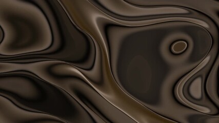 Wall Mural - brown with black marble mirror wave gradient , animated energy background wave overlay effect seamless loop motion animation horizontal for screen or desktop 