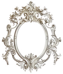 Sticker - PNG Elegant ornate vintage oval frame