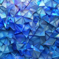 Wall Mural - Abstract Blue Geometric Pattern