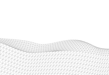 Wall Mural - abstract linear design vector drawing