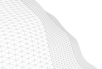 Wall Mural - abstract linear design vector drawing