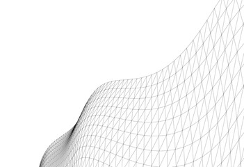 Wall Mural - abstract linear design vector drawing