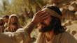 © anatoliycherkas - Jesus Christ Heals A Blind Man In A Powerful Biblical Scene