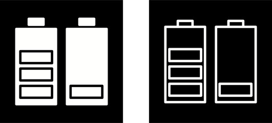 Sticker - Batteries Vector Icon