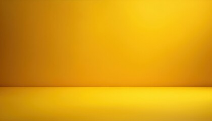 minimalist mockup featuring a vibrant yellow studio background with a smooth gradient
