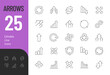 © Giorgi - Arrows Line Editable Icons set. Vector illustration in modern thin line style of infographic related icons: increase, growth, dynamic, and more. Pictograms and infographics