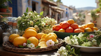 Wall Mural - fruits and vegetables on the market