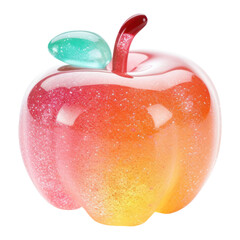 Sticker - PNG Apple fruit plant food.