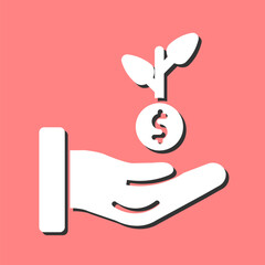 Sticker - Investment Vector Icon