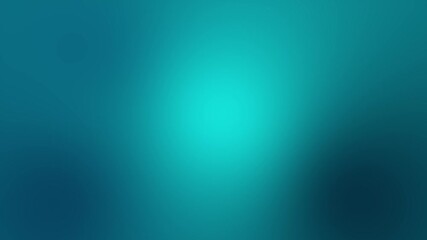 Turquoise and dark blue gradient background. Abstract animation with bokeh light effect. Concept for technology, network, fashion, cosmetics, luxury, science...