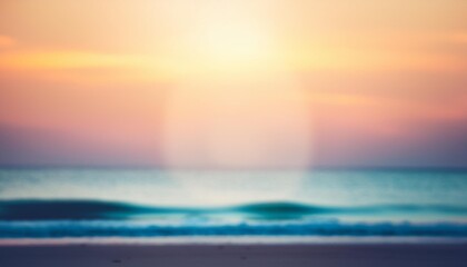 Wall Mural - Abstract summer concept blur background in vintage filtered tones with gradient.