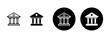© Oliviart - Bank icon vector isolated on white background. bank vector icon, museum, university
