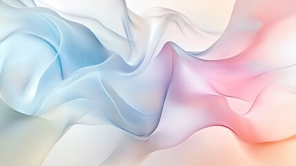 Poster - Minimalist abstract background with soft hues and gentle curves. Plenty of copy space in the center.