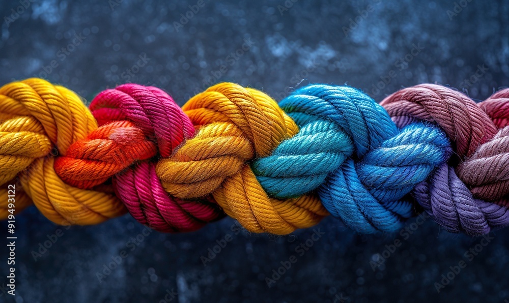 Tag Team Rope team rope diverse strength connect partnership together teamwork unity ...