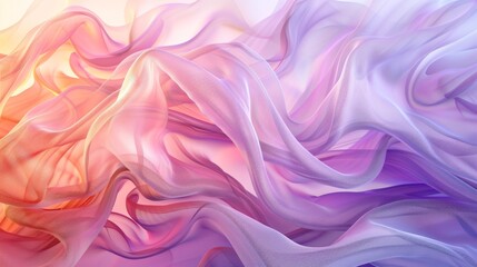 Poster - Soft, blended abstract patterns with delicate, pastel colors and smooth transitions