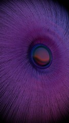 Fototapete - Abstract Radiating Lines with Central Sphere in Purple and Black