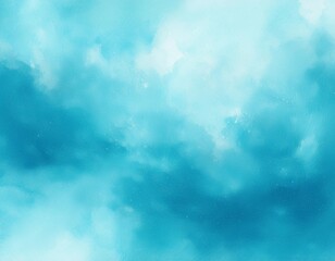 Wall Mural - Sky blue watercolor abstract background for your design. Abstrac