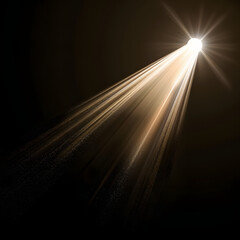Wall Mural - abstract shiny gold wave light effect illustration. golden luminous glow on dark background, orange 