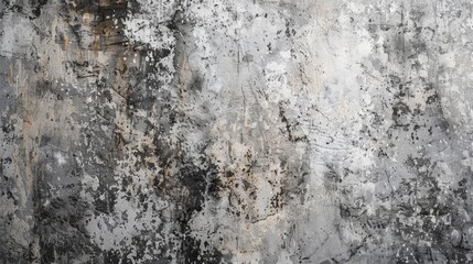 Canvas Print - Abstract grunge background with gray textured plaster or concrete