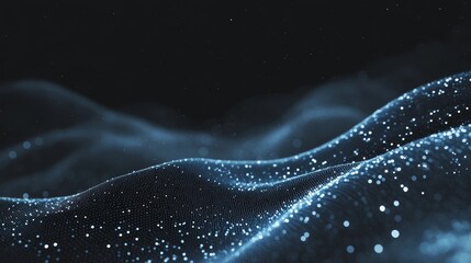 Poster - The background has a blue tech influence with dots and lights.