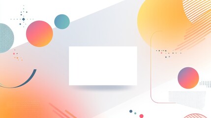 Poster - A modern white square tech corporate abstract technology backdrop pattern. Material of white square shapes in random geometric shapes.